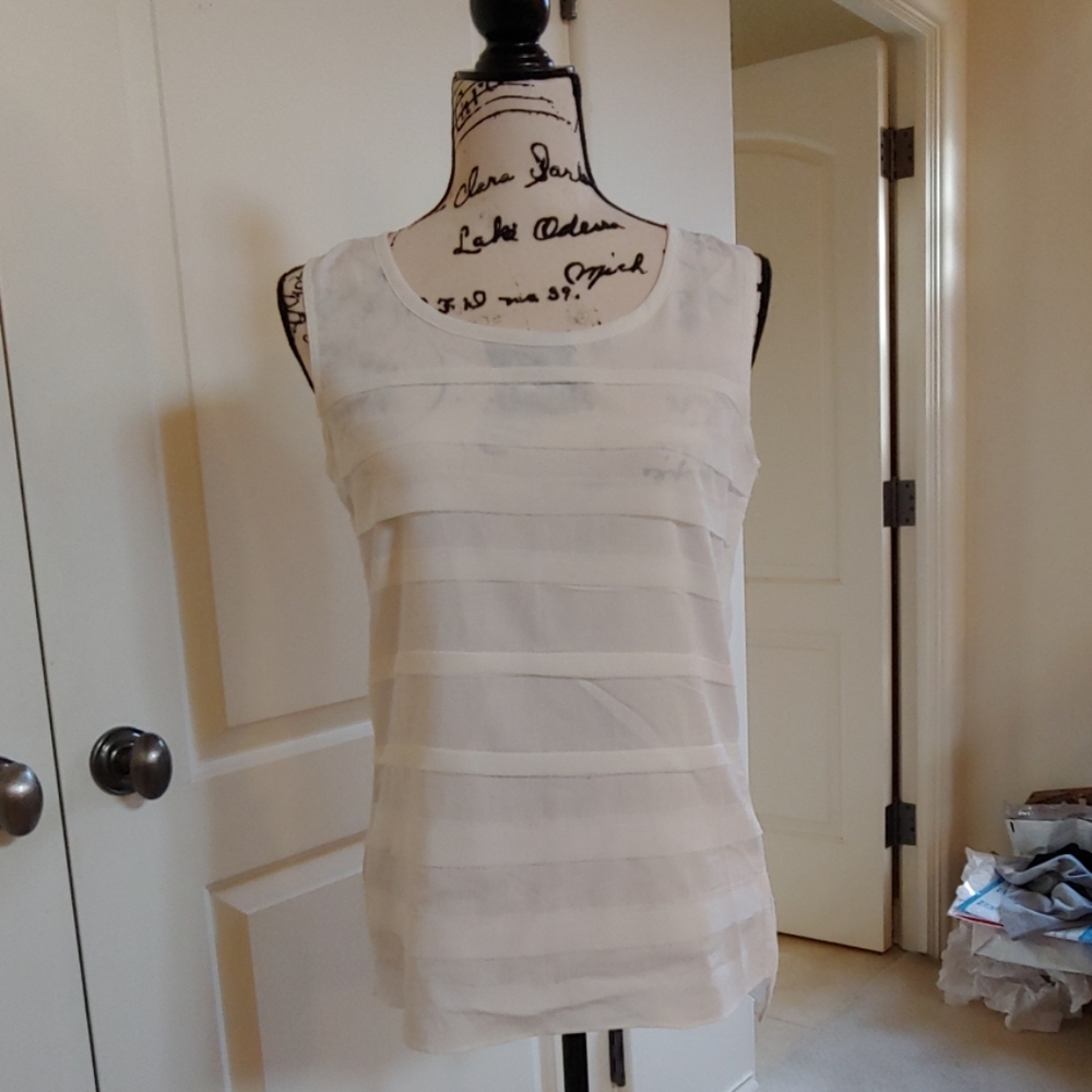 Miilla Lovely White Sheer Top